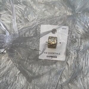 Express Textured Gold Ring Size 6